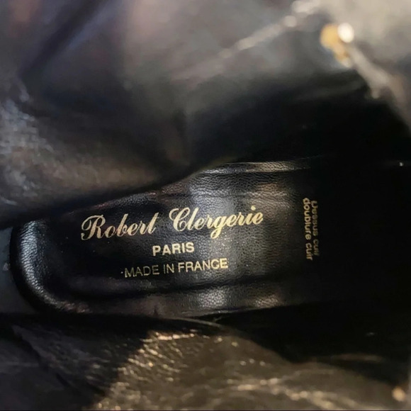 Robert Clergerie Lace Up Square Toe Vintage Style Boot Made in France 7.5 - Picture 9 of 12